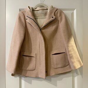 Zara pale pink short coat size S